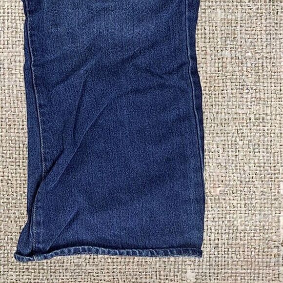 Iron Jeans Vintage USA Dark Denim Straight Leg 38x32 Pockets Zip Logo Button - Picture 5 of 14